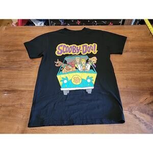 Scooby Doo T- Shirt Mens Size M Black Mystery Machine